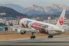 JAL B767-300 ディズニー塗装