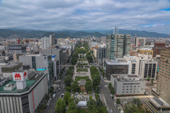 札幌テレビ塔から臨む札幌市中心部