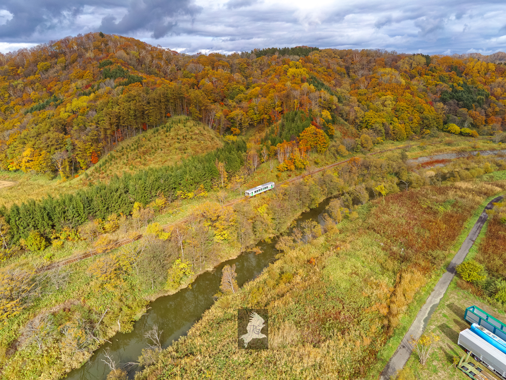 最後の秋(絶頂期の紅葉の中を行く)