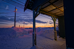 北一已駅の元日 [‐18℃] (２)