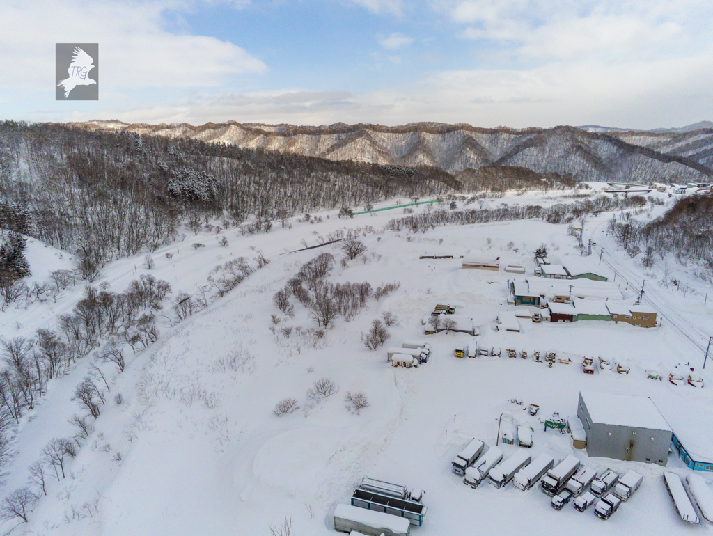 雪景色(空撮)