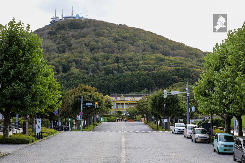 函館(１１)(基坂 坂の下より函館山を望む)