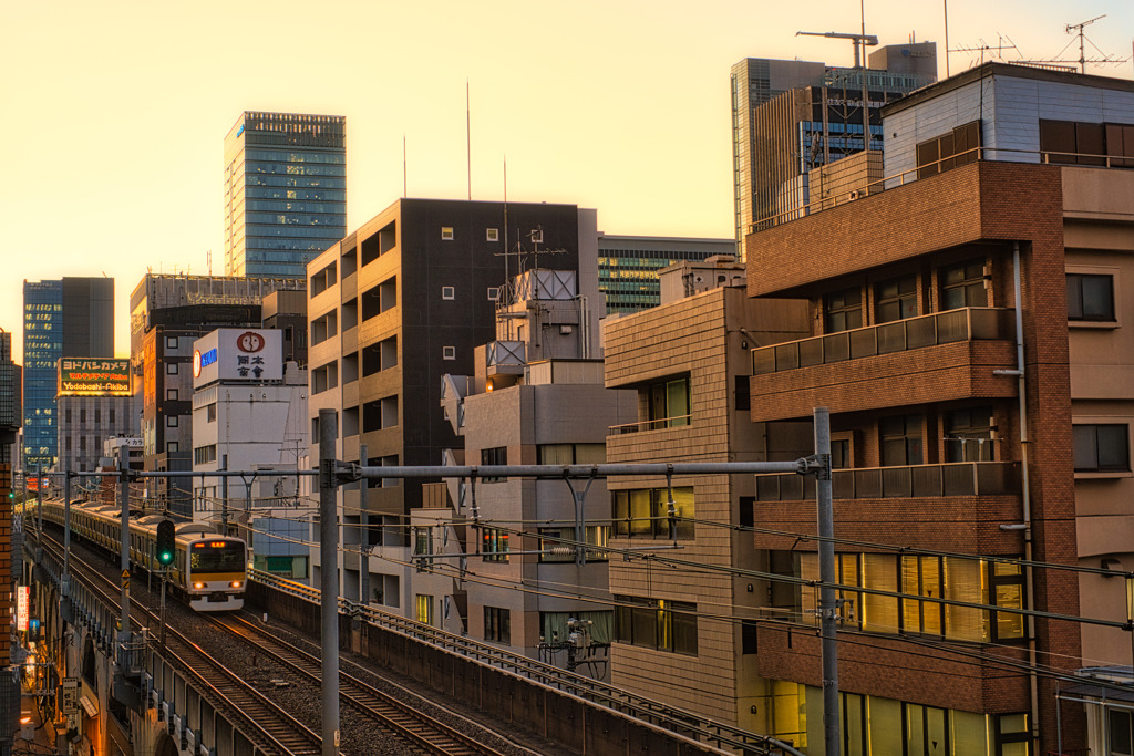 夕暮れ・総武線