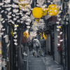 春の小路地
