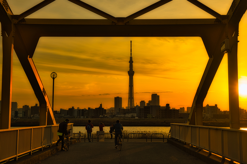 荒川・夕暮れ