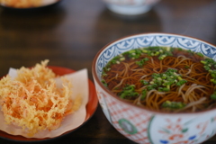 桜エビかきあげと蕎麦