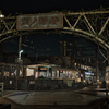 夜更けの三ノ輪橋駅
