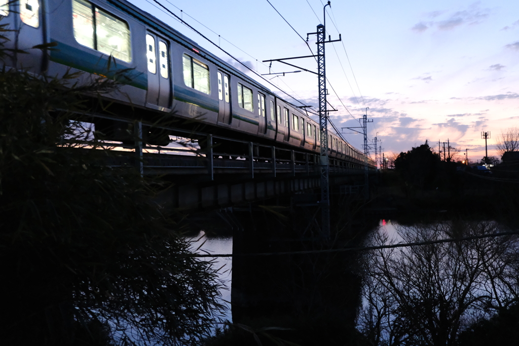 夕暮れを駆ける