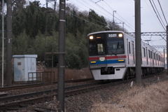 夕刻の京成電車