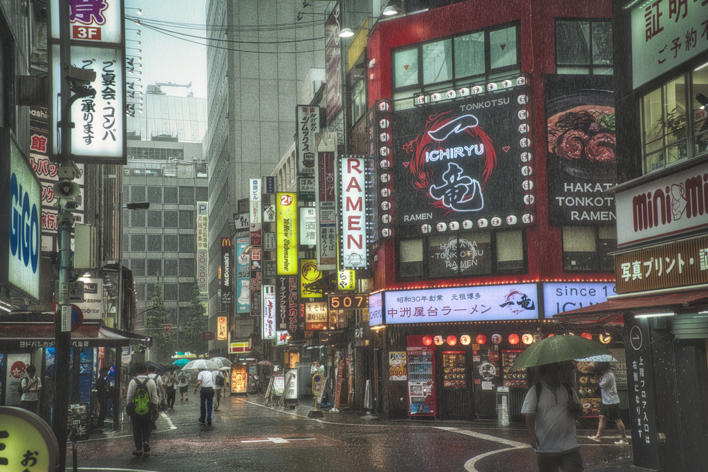 突然の豪雨