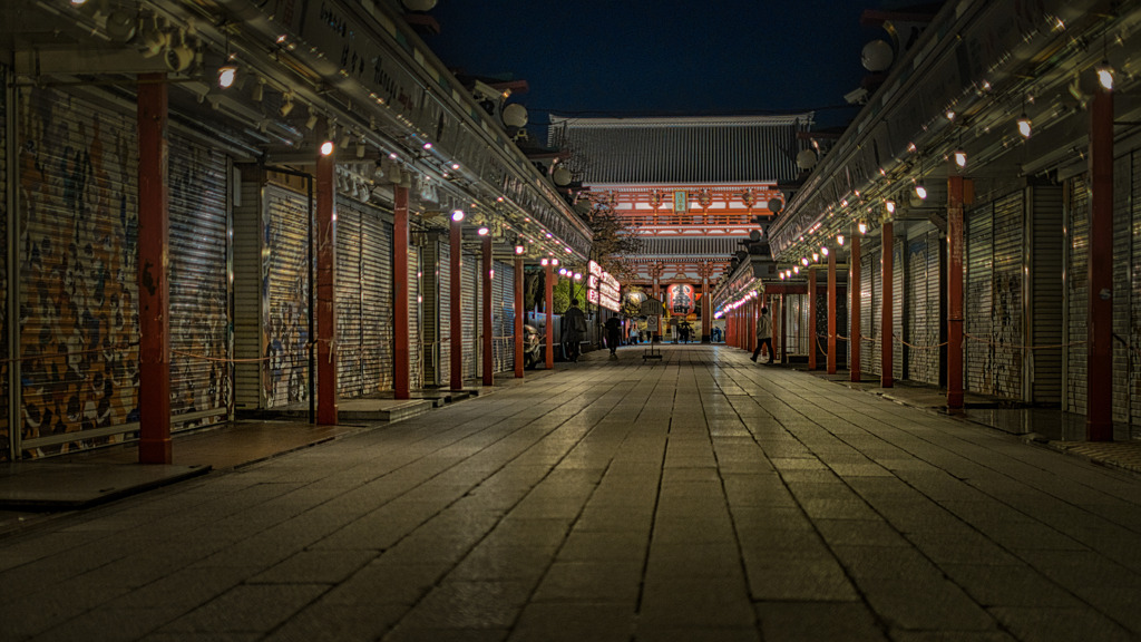 Night of Nakamise street