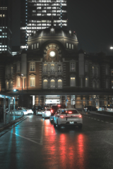 Tokyo station - after the rain