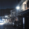 夜の美観地区本町通り