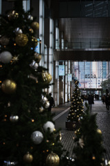 ビジネス街のクリスマス
