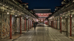 Night of Nakamise street