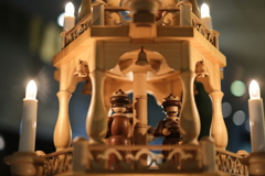 Christmas wooden pyramid