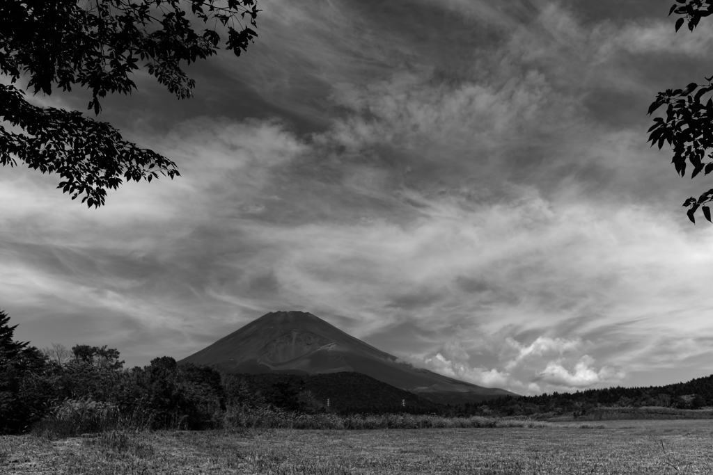 雲と富士山