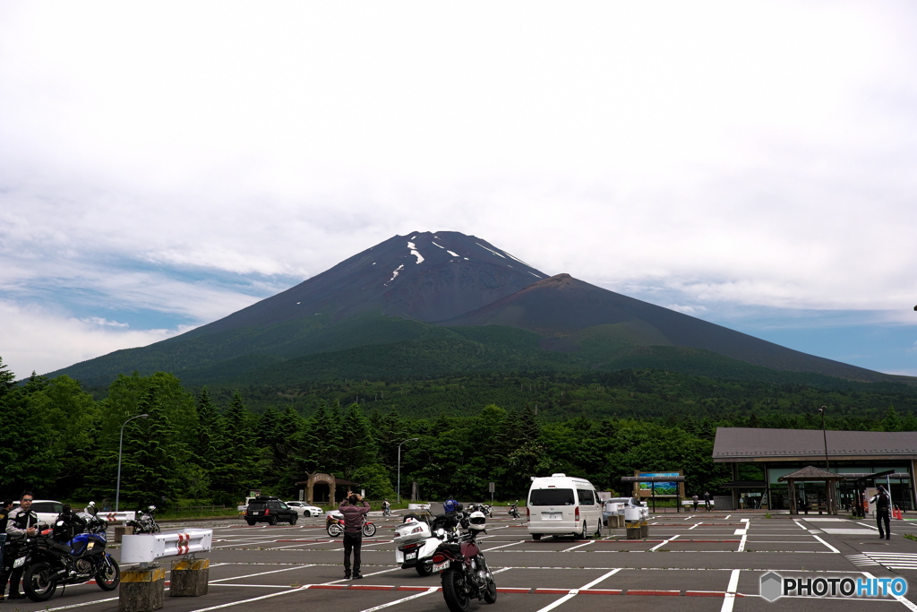 富士山近くの駐車場