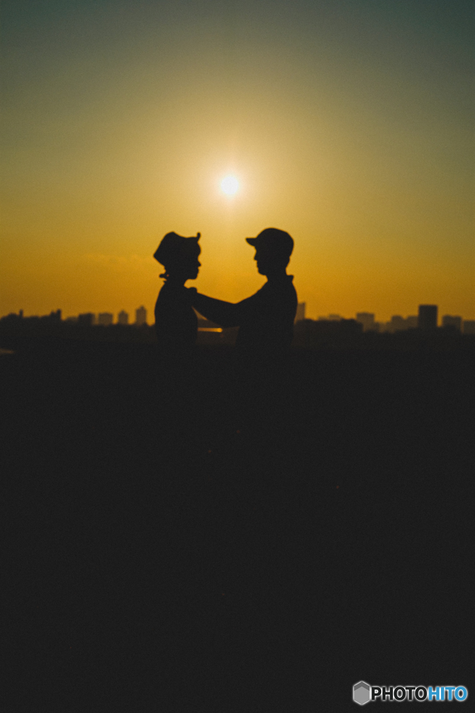 夕日