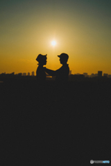 夕日