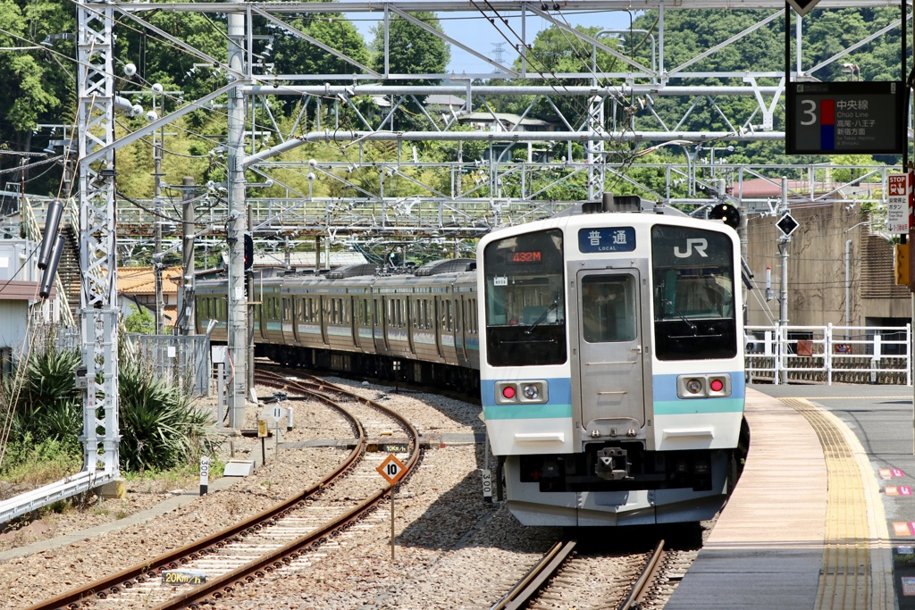 JR東日本 211系 相模湖駅 中央本線 普通