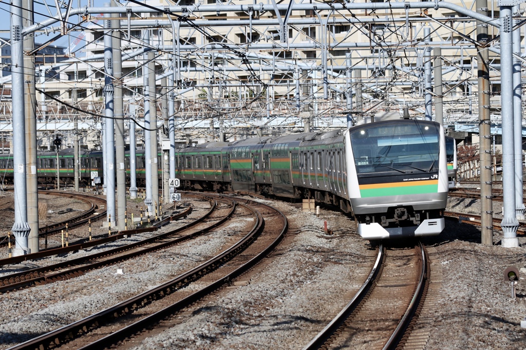 JR東日本  E233系 大船駅 湘南新宿ライン 普通