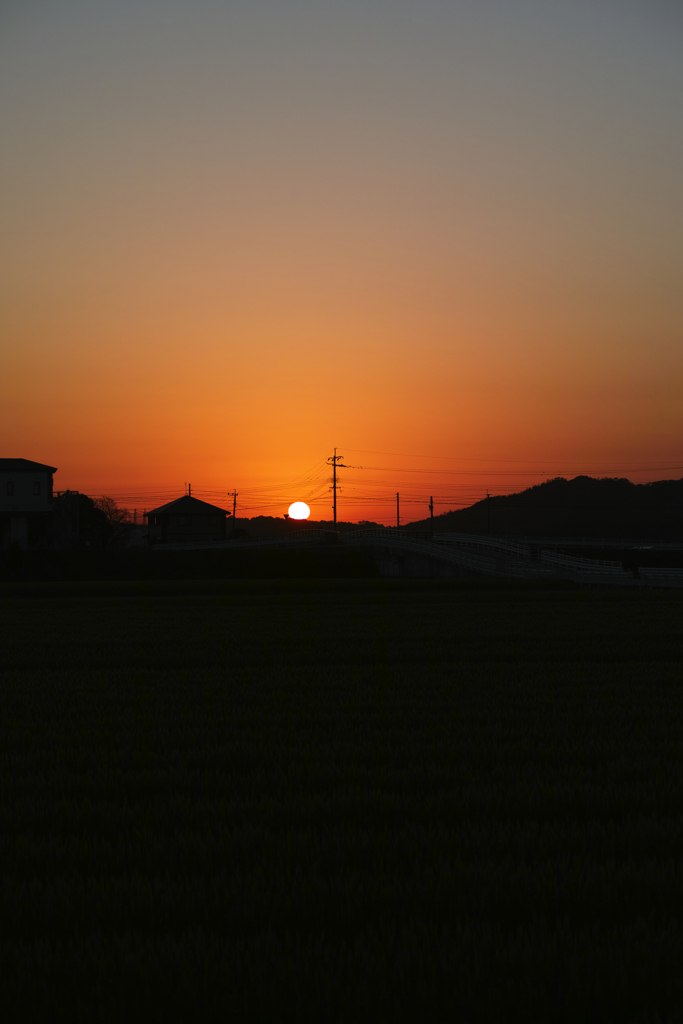 20200320_春分の夕日