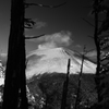 噴煙をあげる浅間山