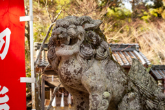鍬山神社の阿形です。