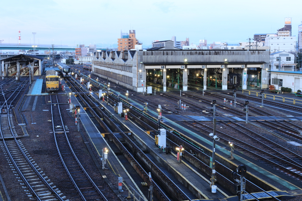 向野端からの線路①