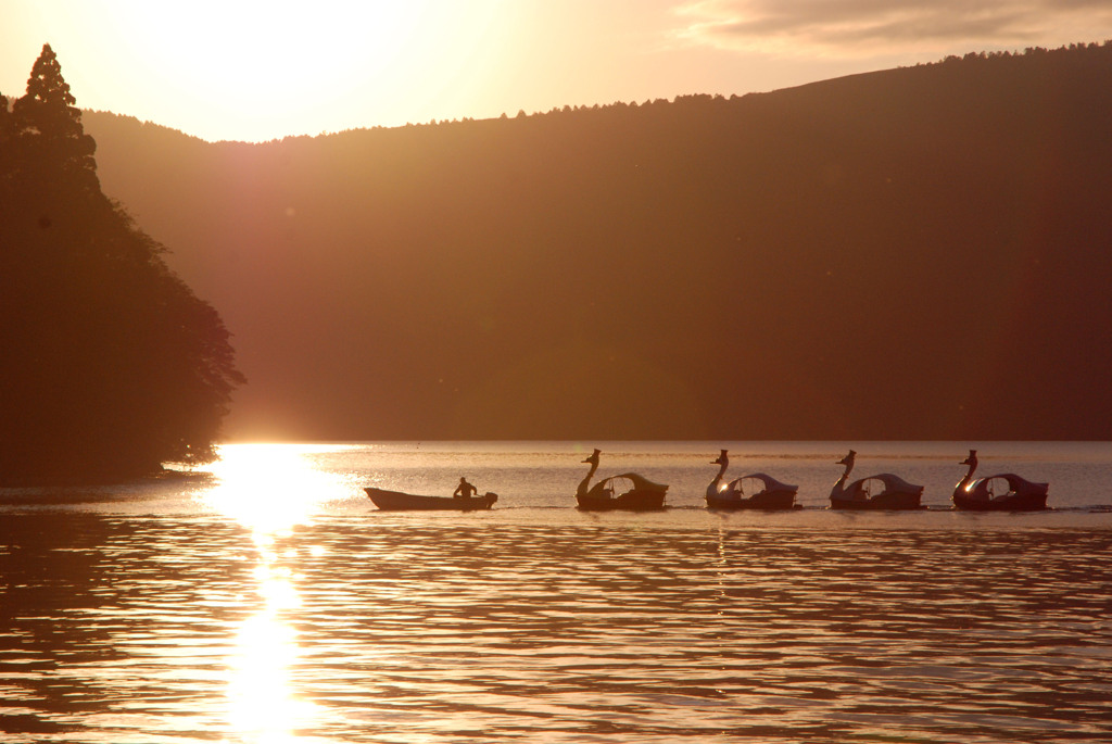 こがね色に輝く湖畔-➅