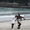 弓ヶ浜海水浴場に騎馬武者現る！-➄