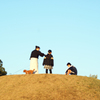 Family  on the hill