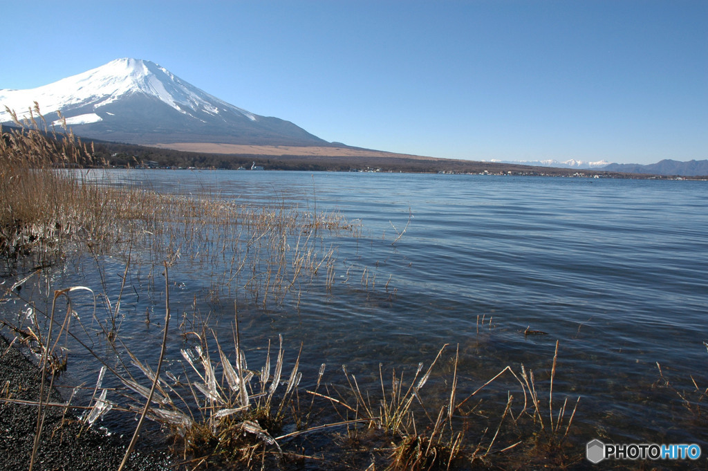 厳冬期の山中湖2010