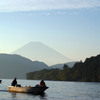 昨夕の箱根芦ノ湖越しの富士山-③