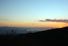 箱根峠からの夕景-①