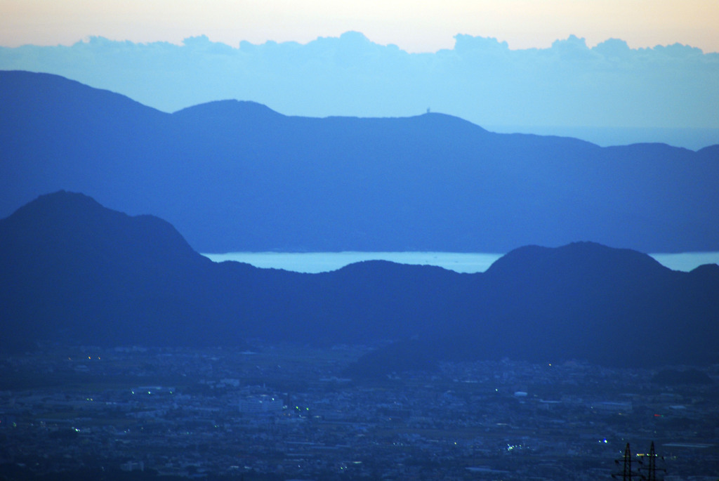 箱根峠からの夕景-➃