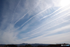 ある日の我が家の上空