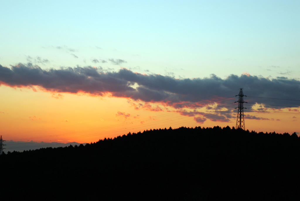 箱根峠からの夕景-➁