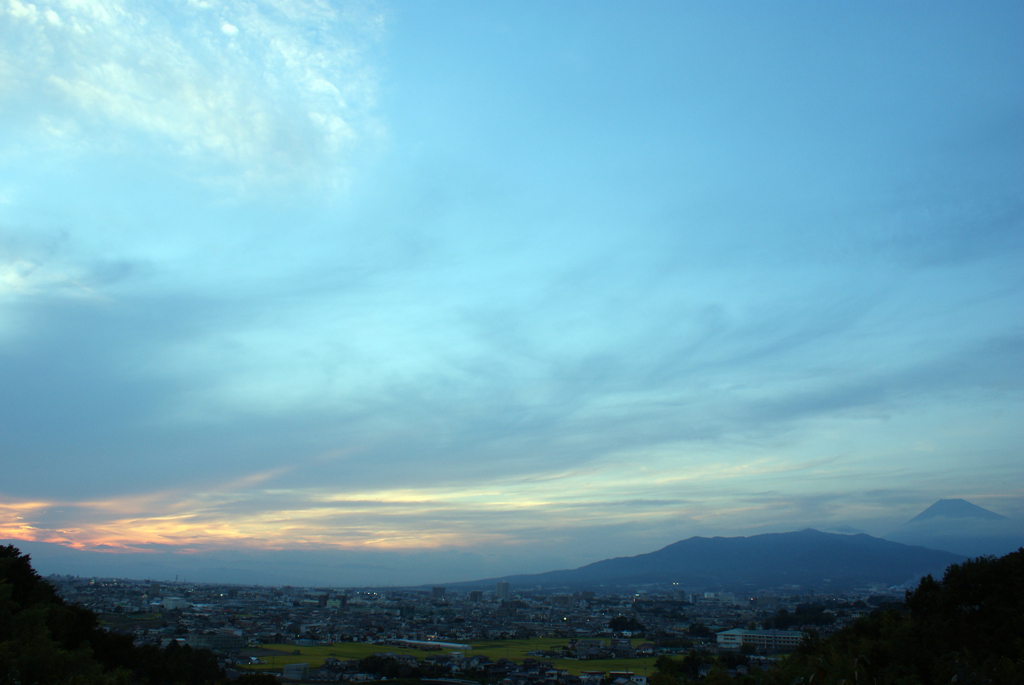 我が町・ある秋の夕景