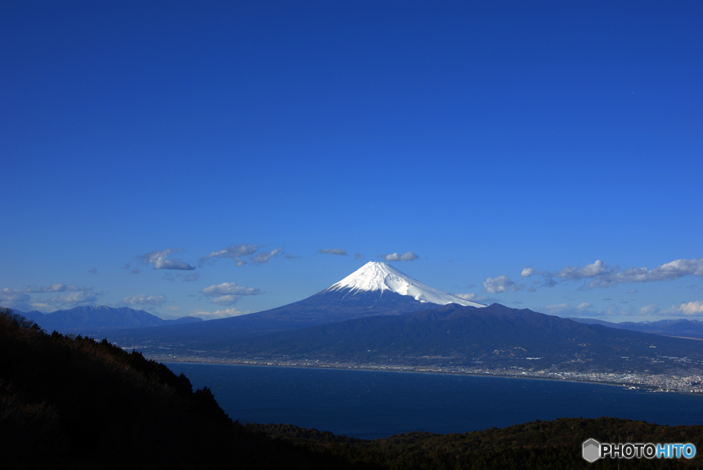 駿河湾越の富士山