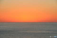 日本海に沈む夕日④