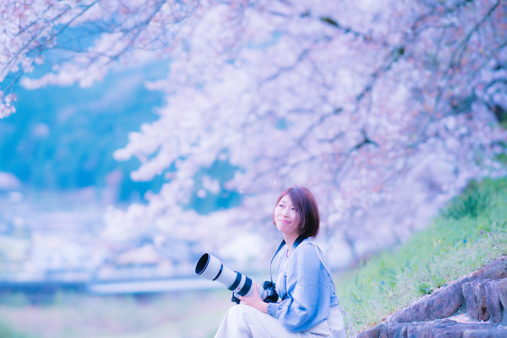 カメラ女子　-桜編-