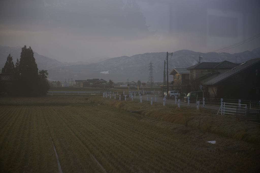 田んぼと家