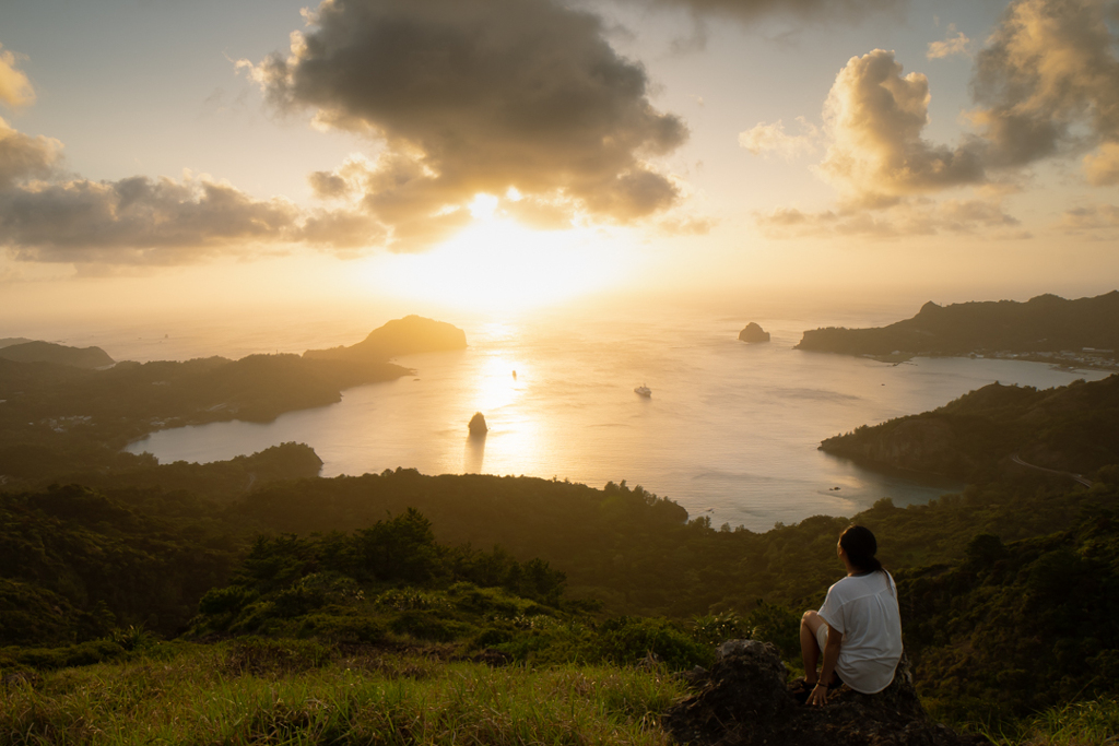 山頂からの夕焼け