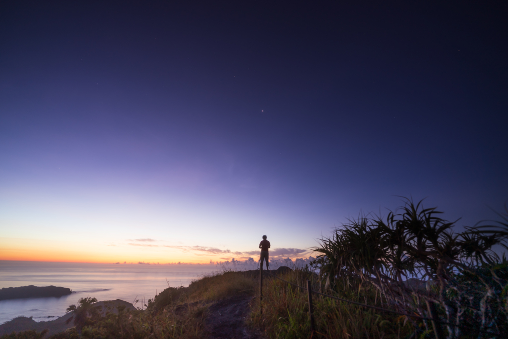 星の朝、夜明け
