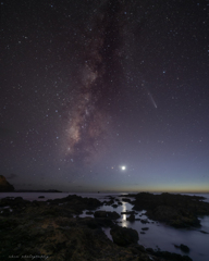 金星と彗星