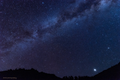 夏の大三角と土星