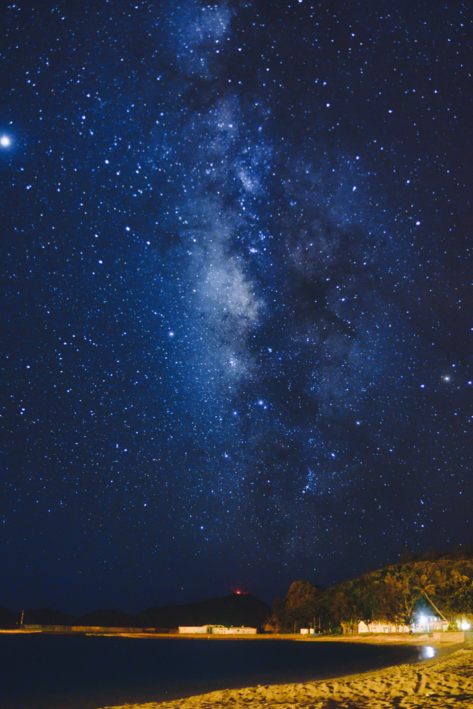 星明かりのもとで