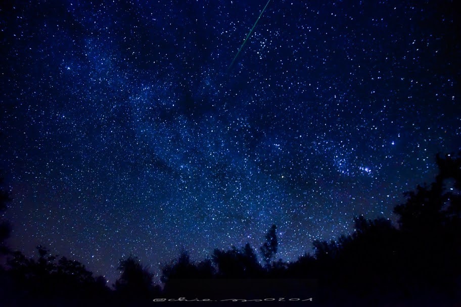 Winter starry sky